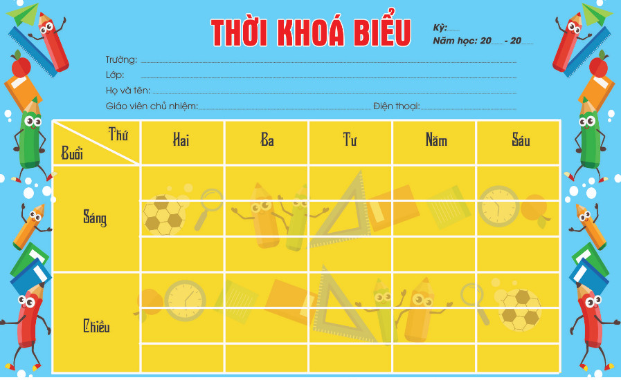 Thời khóa biểu Tuần 36 Học kỳ 2